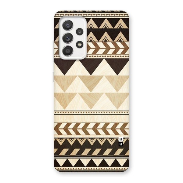 Wooden Printed Chevron Back Case for Galaxy A52