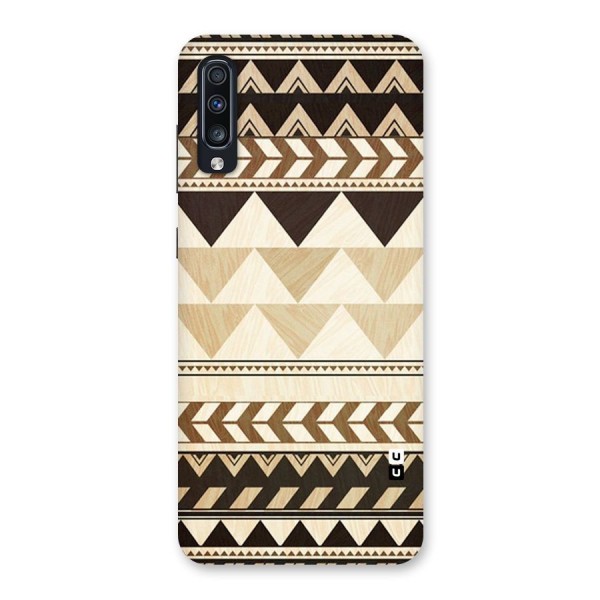 Wooden Printed Chevron Back Case for Galaxy A70