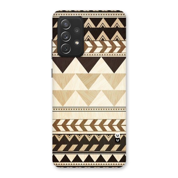 Wooden Printed Chevron Back Case for Galaxy A72