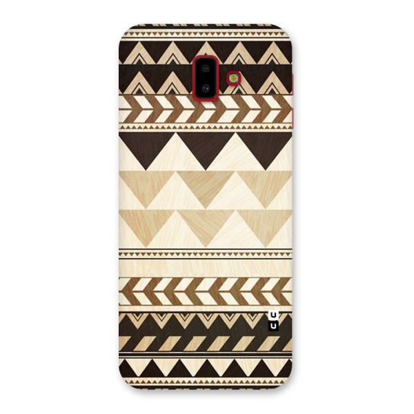 Wooden Printed Chevron Back Case for Galaxy J6 Plus