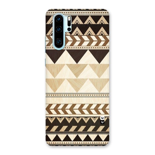 Wooden Printed Chevron Back Case for Huawei P30 Pro