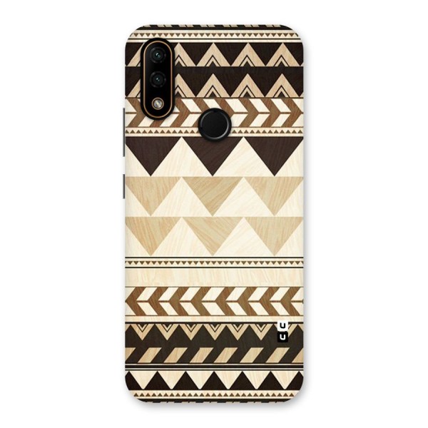 Wooden Printed Chevron Back Case for Lenovo A6 Note