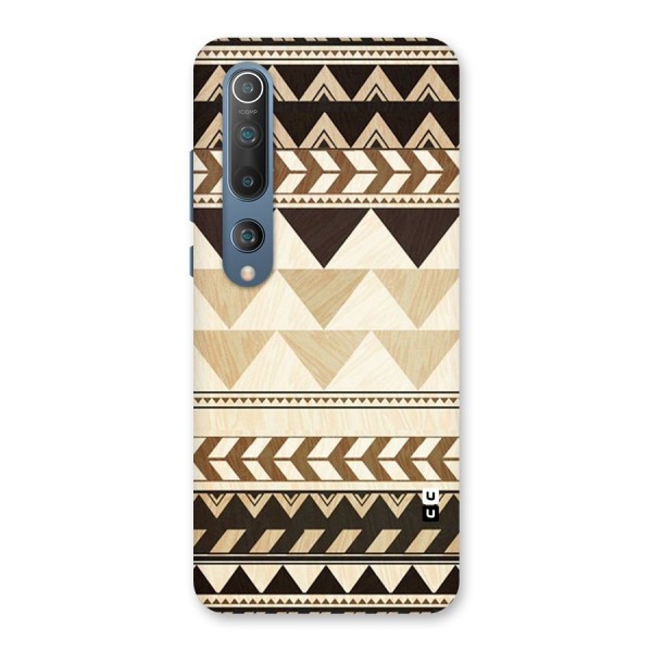 Wooden Printed Chevron Back Case for Mi 10