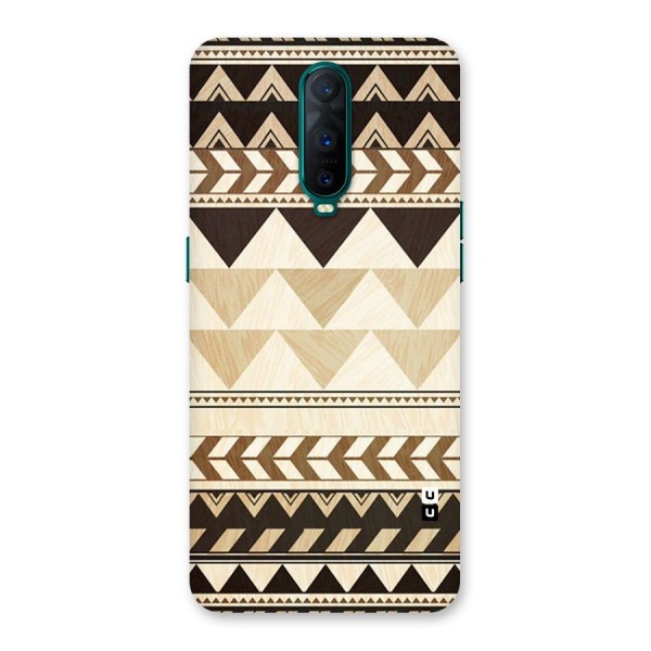 Wooden Printed Chevron Back Case for Oppo R17 Pro