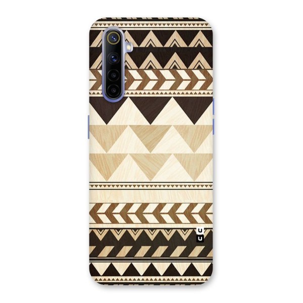 Wooden Printed Chevron Back Case for Realme 6