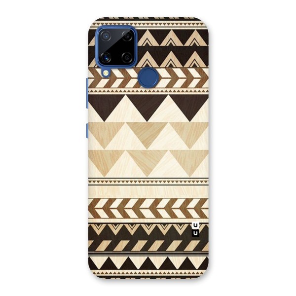 Wooden Printed Chevron Back Case for Realme C12