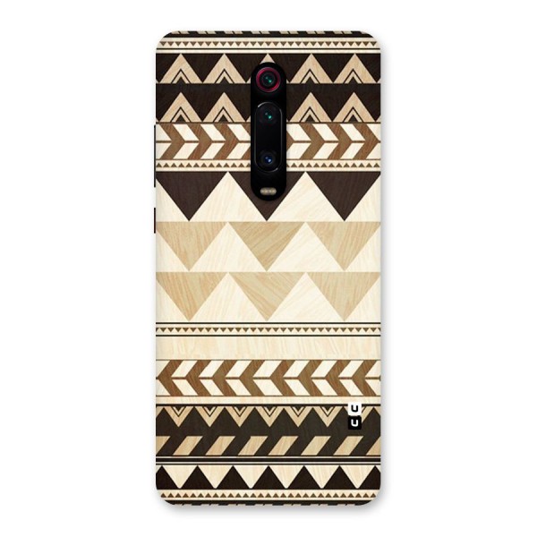 Wooden Printed Chevron Back Case for Redmi K20 Pro