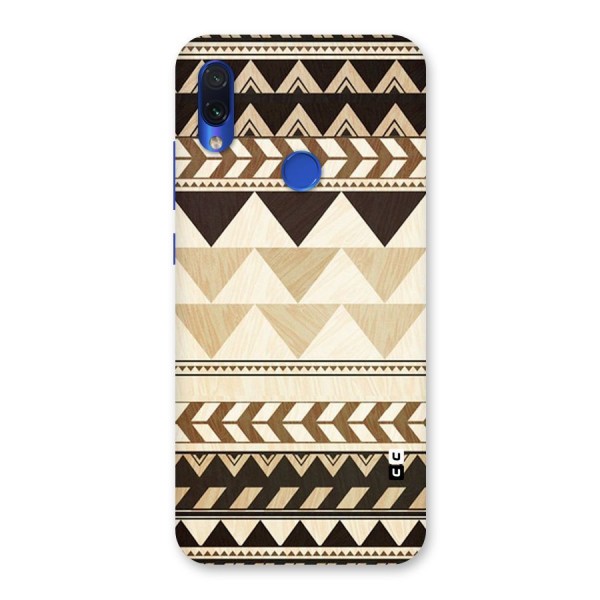 Wooden Printed Chevron Back Case for Redmi Note 7