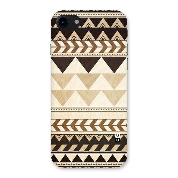 Wooden Printed Chevron Back Case for iPhone SE 2020