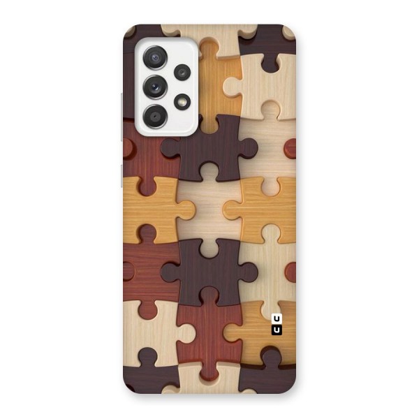 Wooden Puzzle (Printed) Back Case for Galaxy A52