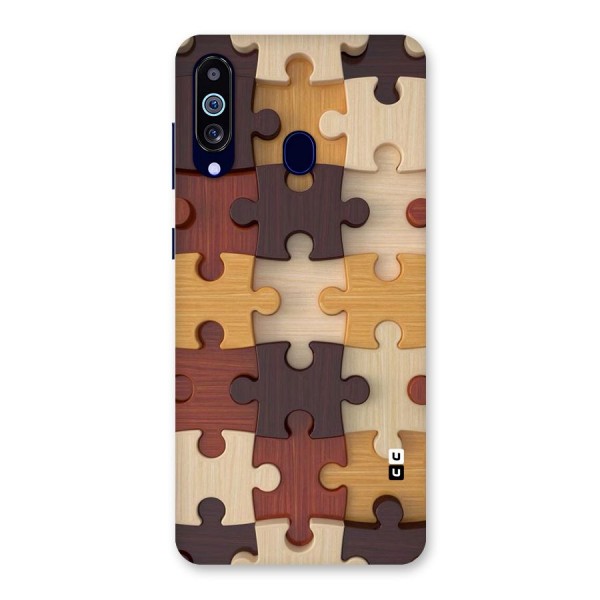 Wooden Puzzle (Printed) Back Case for Galaxy A60