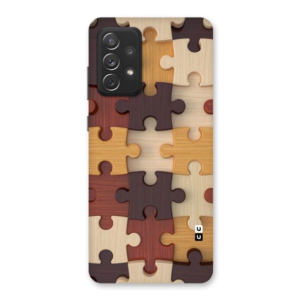 Wooden Puzzle (Printed) Back Case for Galaxy A72