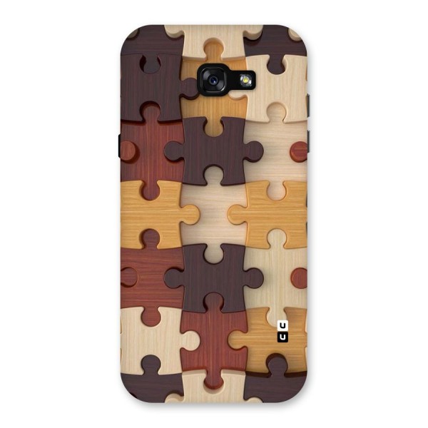 Wooden Puzzle (Printed) Back Case for Galaxy A7 (2017)