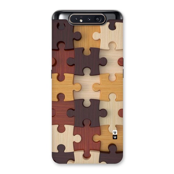 Wooden Puzzle (Printed) Back Case for Galaxy A80