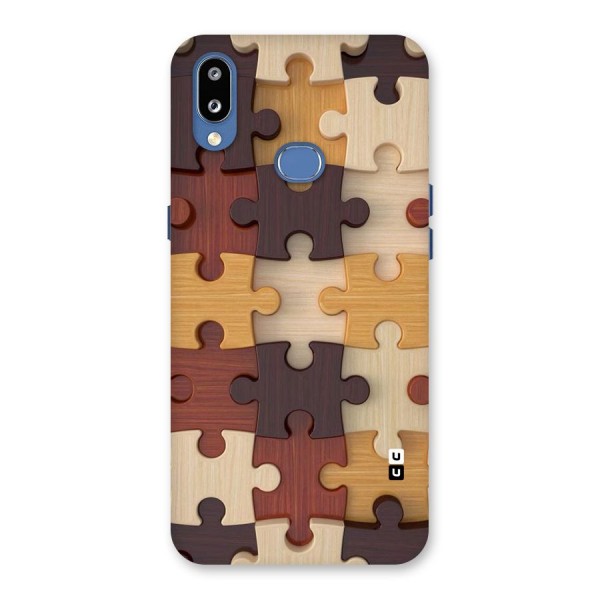 Wooden Puzzle (Printed) Back Case for Galaxy M01s