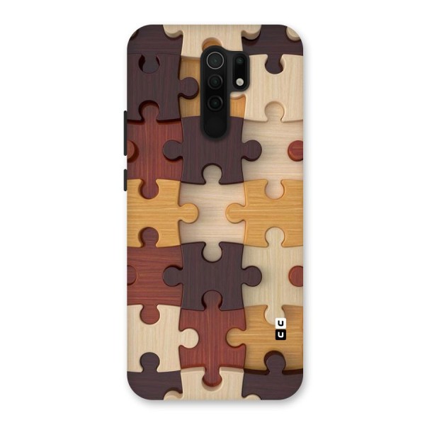 Wooden Puzzle (Printed) Back Case for Redmi 9 Prime