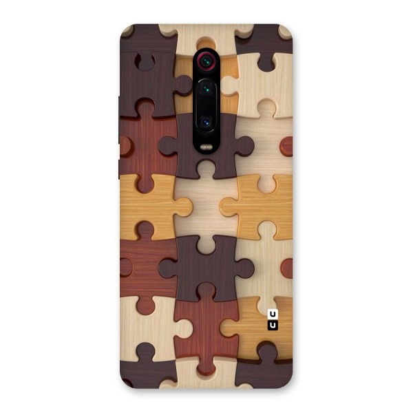 Wooden Puzzle (Printed) Back Case for Redmi K20