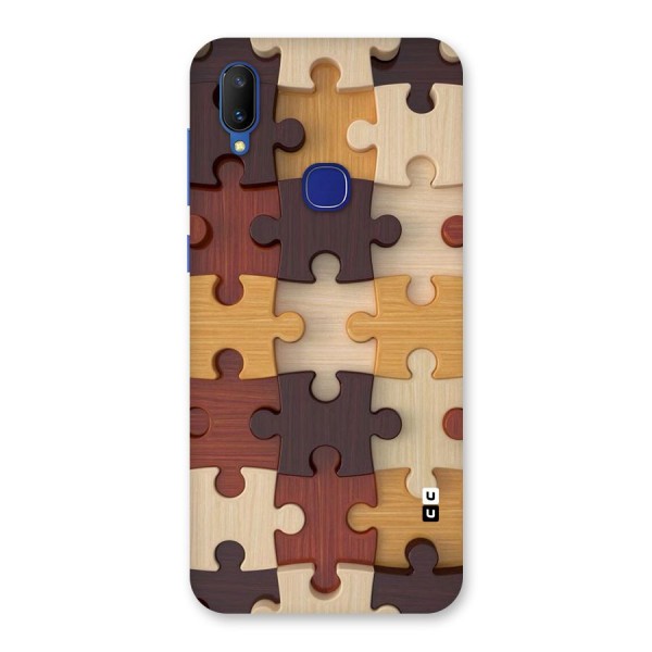 Wooden Puzzle (Printed) Back Case for Vivo V11