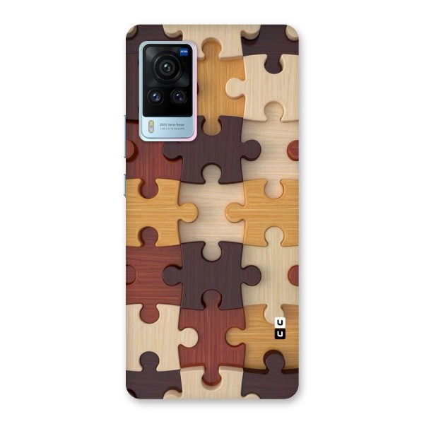 Wooden Puzzle (Printed) Back Case for Vivo X60 Pro