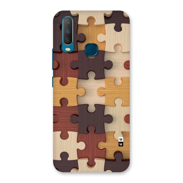 Wooden Puzzle (Printed) Back Case for Vivo Y12