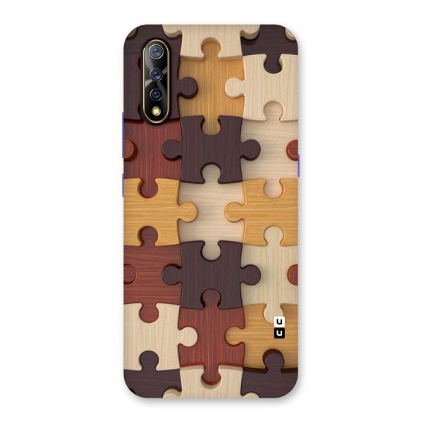 Wooden Puzzle (Printed) Back Case for Vivo Z1x