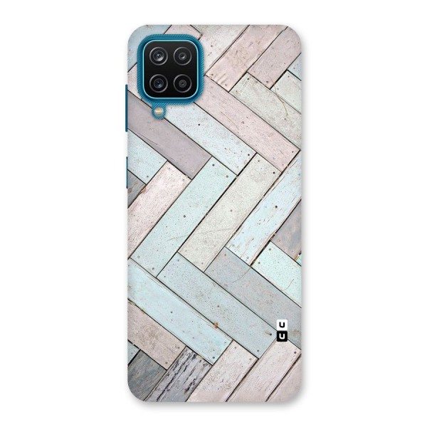 Wooden ZigZag Design Back Case for Galaxy F12