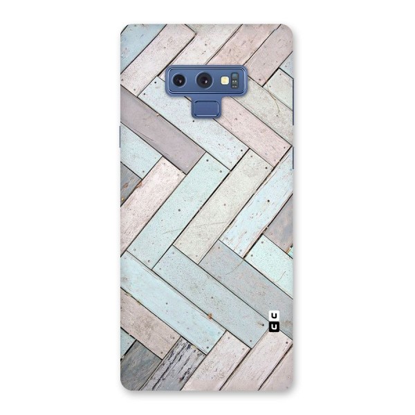 Wooden ZigZag Design Back Case for Galaxy Note 9