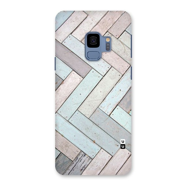 Wooden ZigZag Design Back Case for Galaxy S9