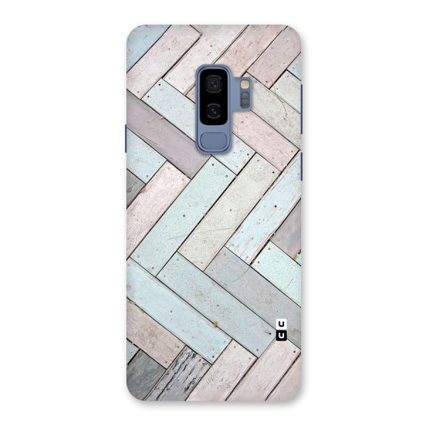 Wooden ZigZag Design Back Case for Galaxy S9 Plus