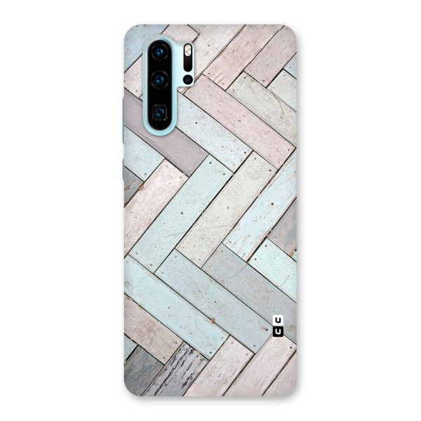 Wooden ZigZag Design Back Case for Huawei P30 Pro