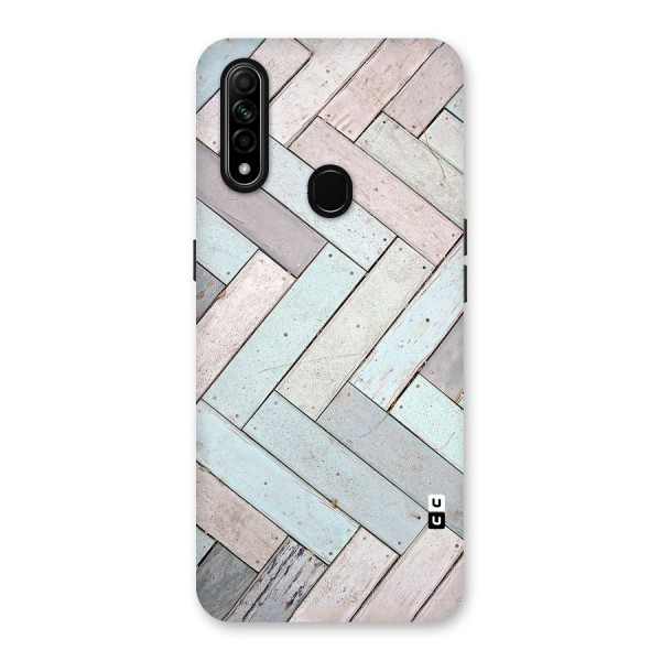 Wooden ZigZag Design Back Case for Oppo A31