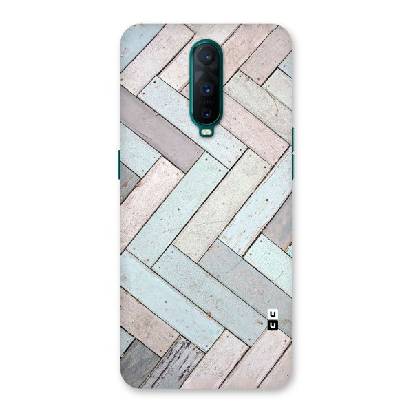 Wooden ZigZag Design Back Case for Oppo R17 Pro