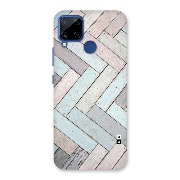 Wooden ZigZag Design Back Case for Realme C12