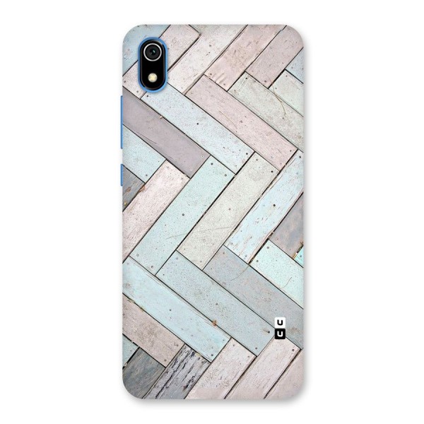 Wooden ZigZag Design Back Case for Redmi 7A