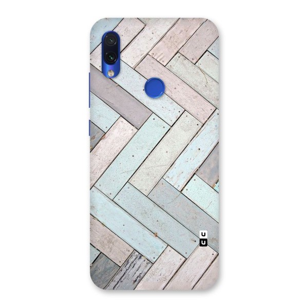 Wooden ZigZag Design Back Case for Redmi Note 7