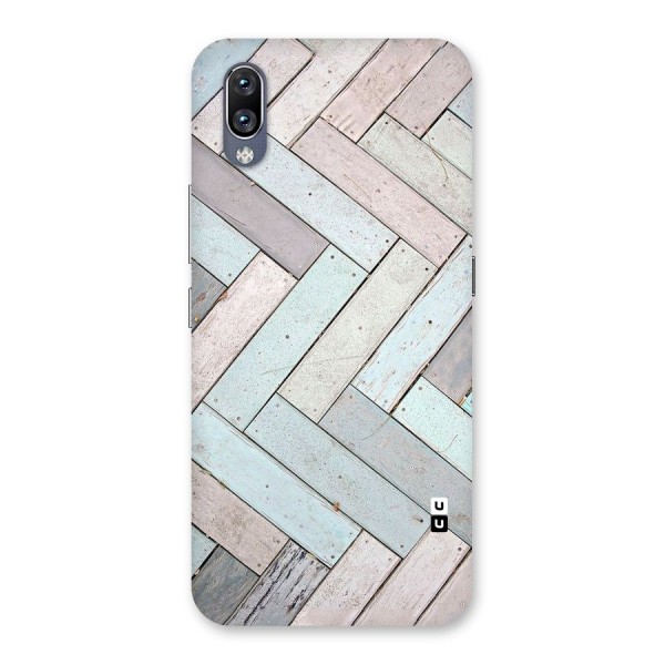 Wooden ZigZag Design Back Case for Vivo NEX