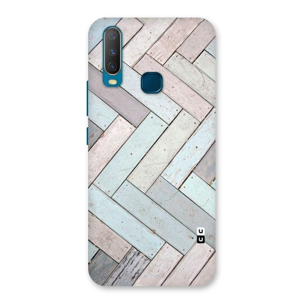 Wooden ZigZag Design Back Case for Vivo Y15