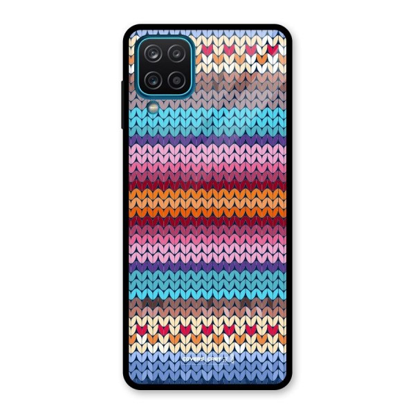 Woolen Glass Back Case for Galaxy A12