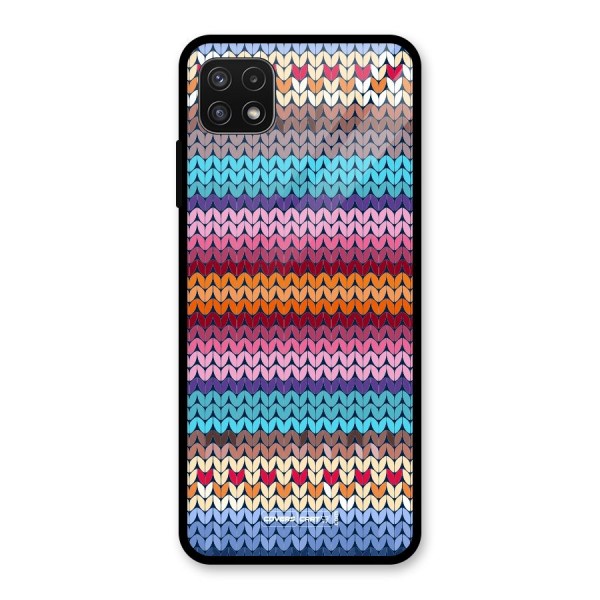 Woolen Glass Back Case for Galaxy A22 5G