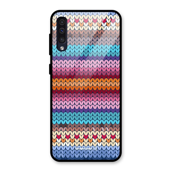 Woolen Glass Back Case for Galaxy A50s