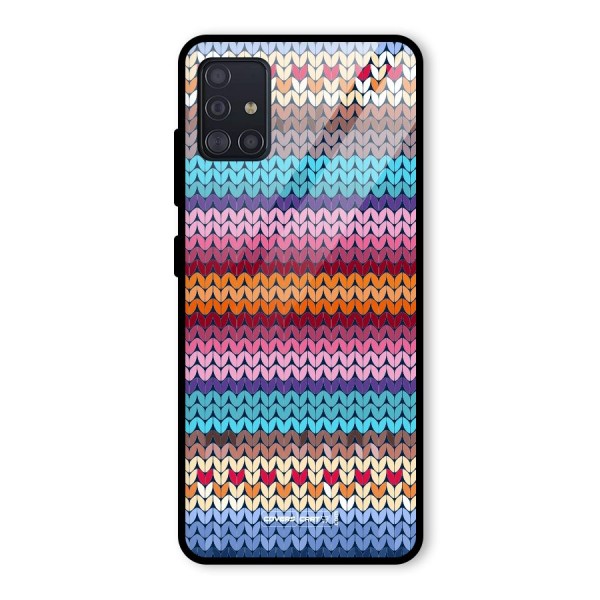 Woolen Glass Back Case for Galaxy A51