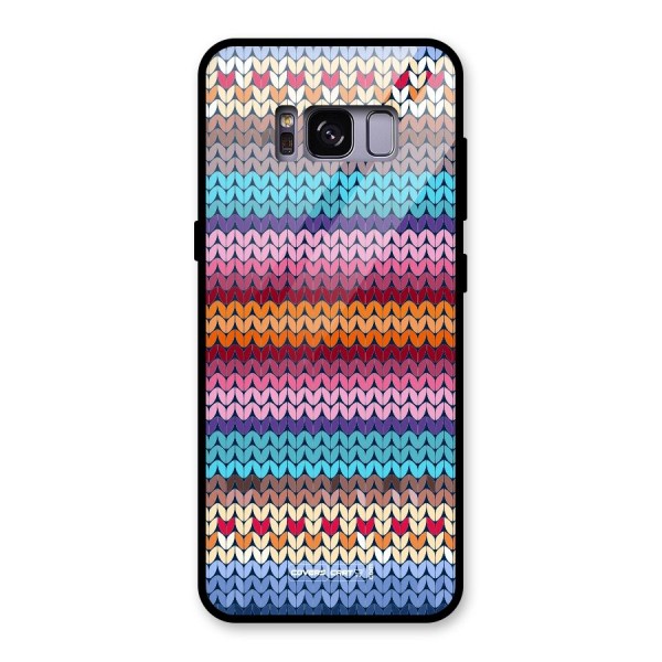 Woolen Glass Back Case for Galaxy S8