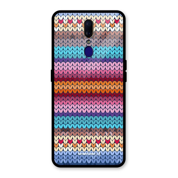 Woolen Glass Back Case for Oppo F11