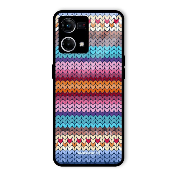 Woolen Glass Back Case for Oppo F21 Pro 4G