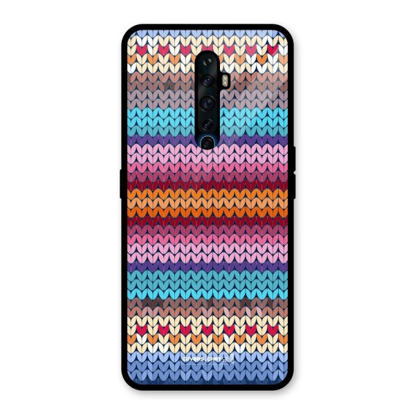 Woolen Glass Back Case for Oppo Reno2 Z