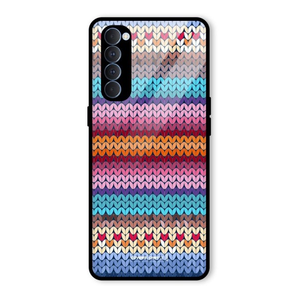 Woolen Glass Back Case for Oppo Reno4 Pro