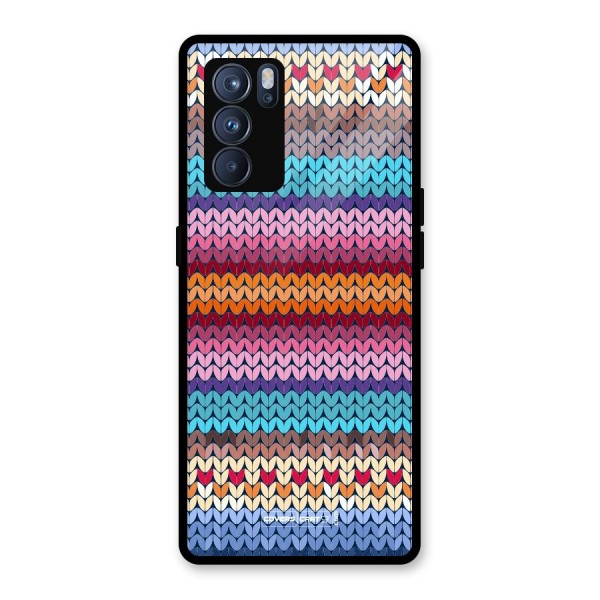 Woolen Glass Back Case for Oppo Reno6 Pro 5G