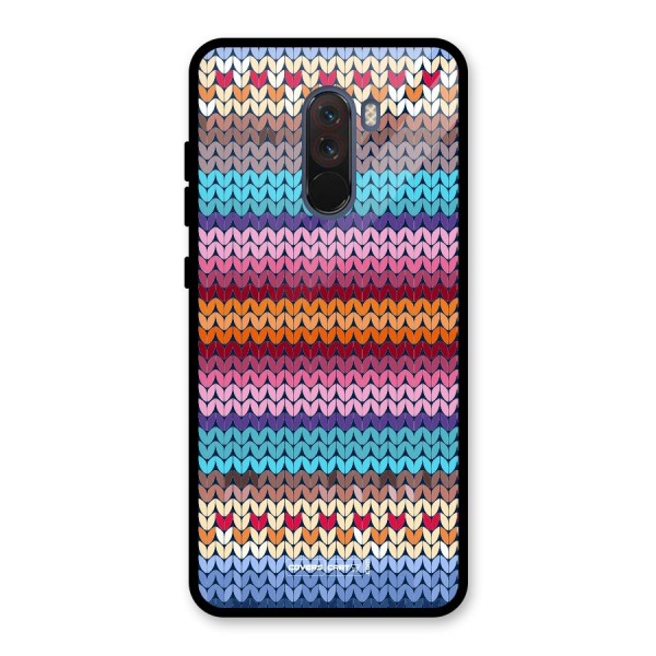 Woolen Glass Back Case for Poco F1