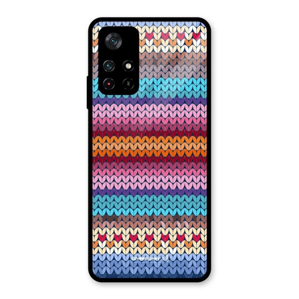 Woolen Glass Back Case for Poco M4 Pro 5G