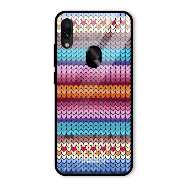 Woolen Glass Back Case for Redmi Note 7